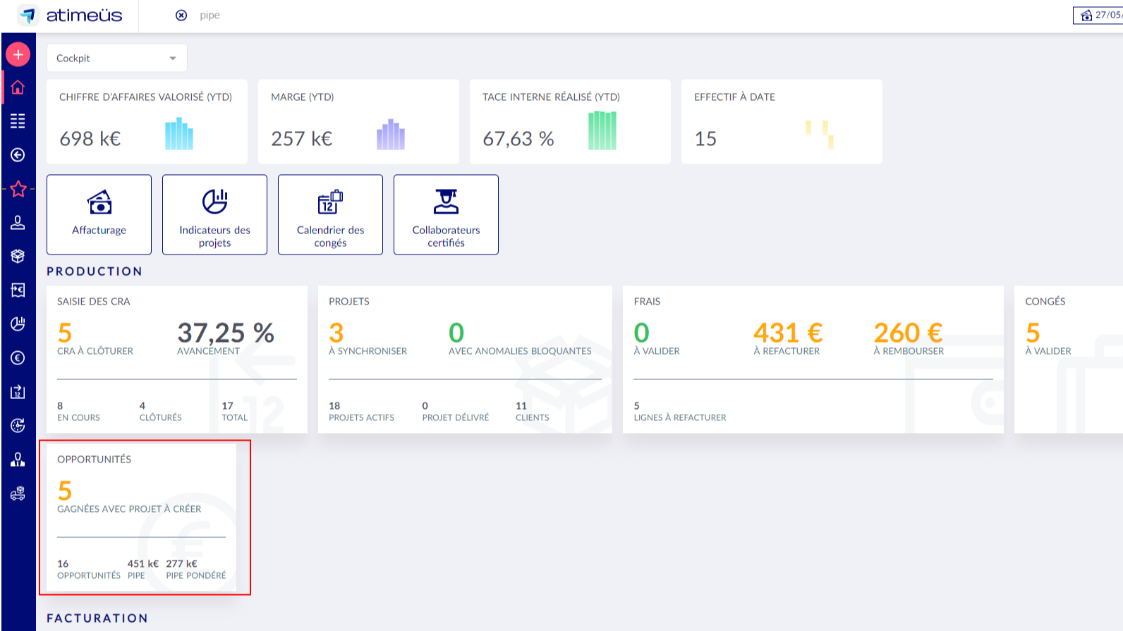 Détecter une nouvelle affaire gagnée